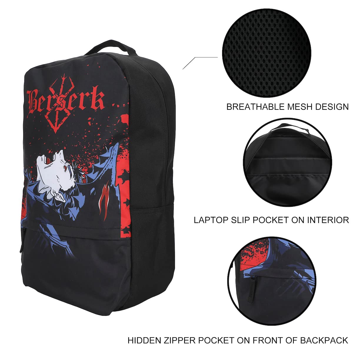 Berserk Character and Title Logo 19" Backpack