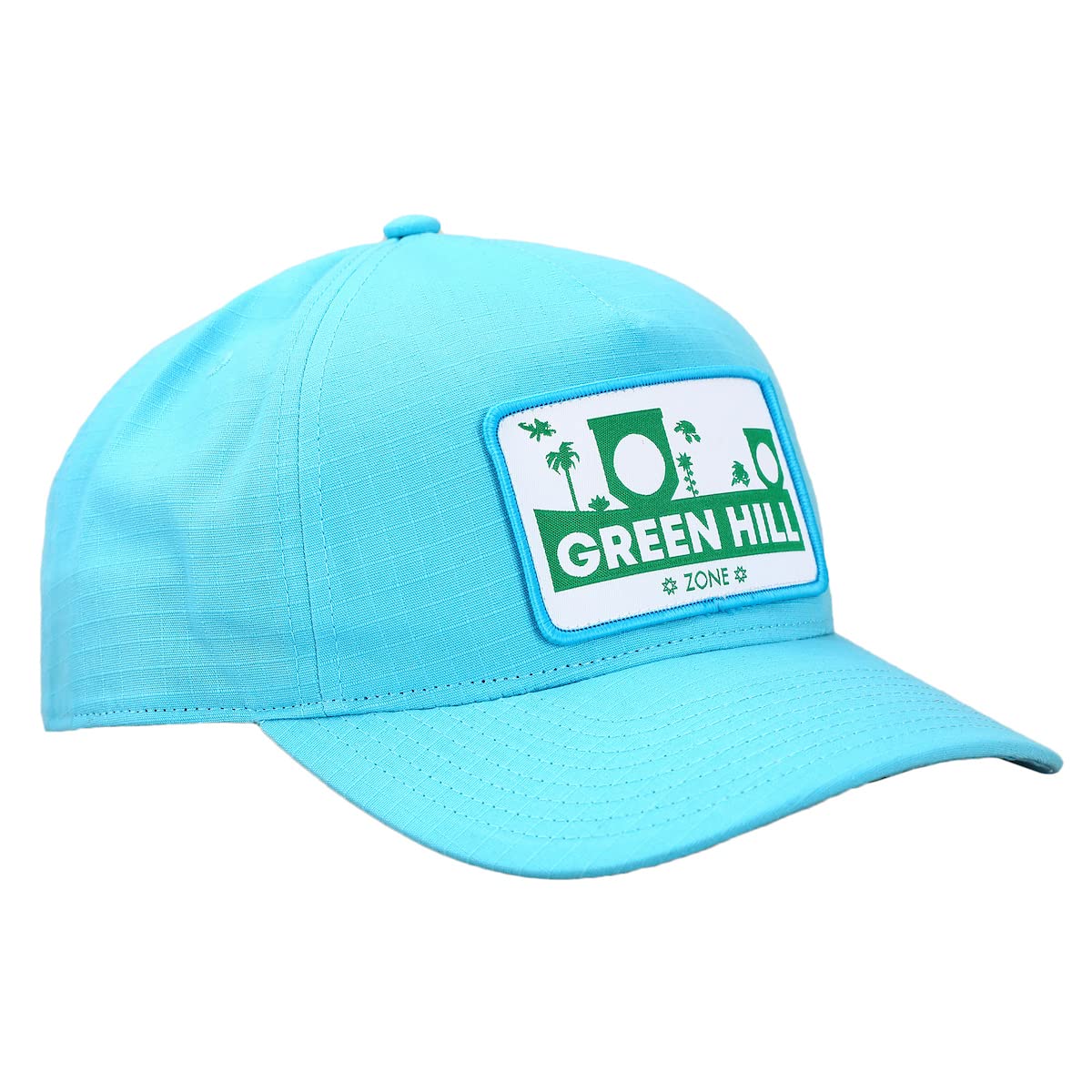 Bioworld Sonic The Hedgehog Green Hill Zone Sky Blue Snapback Hat
