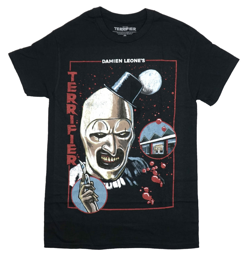 Terrifier Mens T-Short - Damien Leone Boxed Art Clown with Scalpel