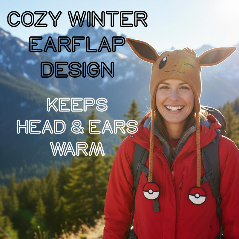 Pokémon Eevee Brown Laplander knit cap