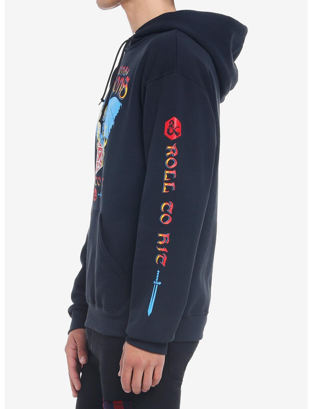 Black Dungeons and Dragons D&D Table Top Gaming- Roll To Hit Hoodie