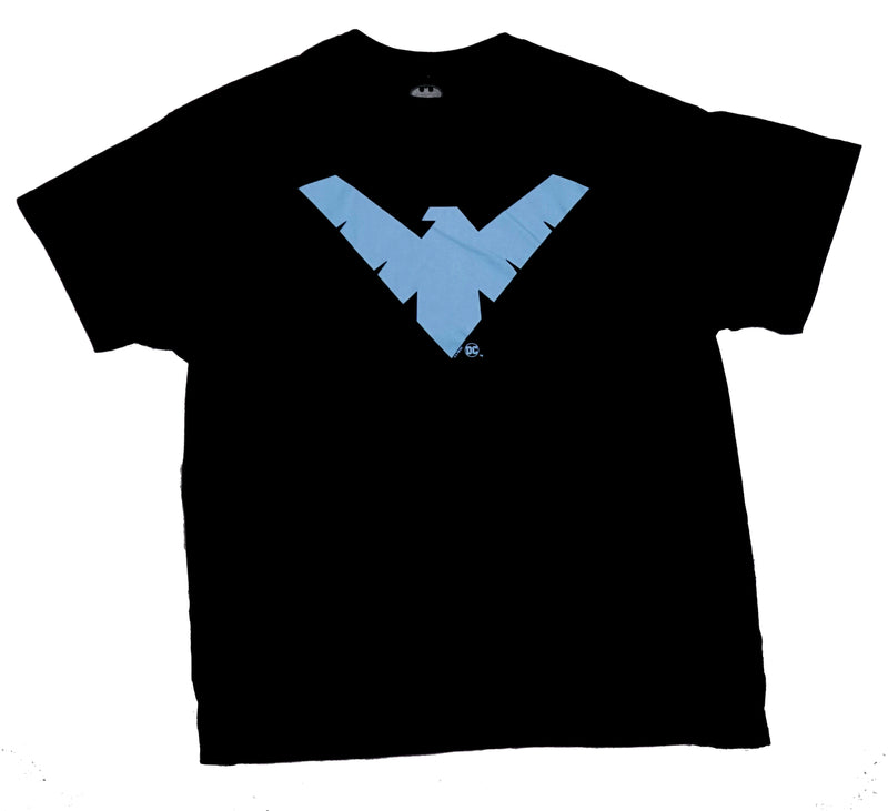 Nightwing Mens T-Shirt - Classic Blue Symbol - Inmyparentsbasement.com