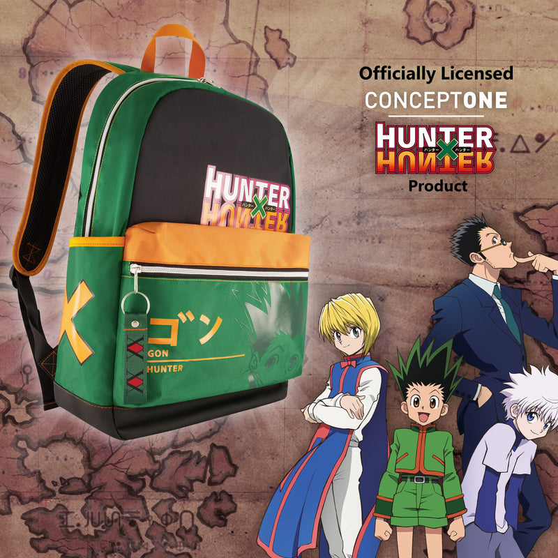 Hunter x Hunter 13 Inch Sleeve Laptop Backpack, Padded Computer Bag for Commute or Travel, Green