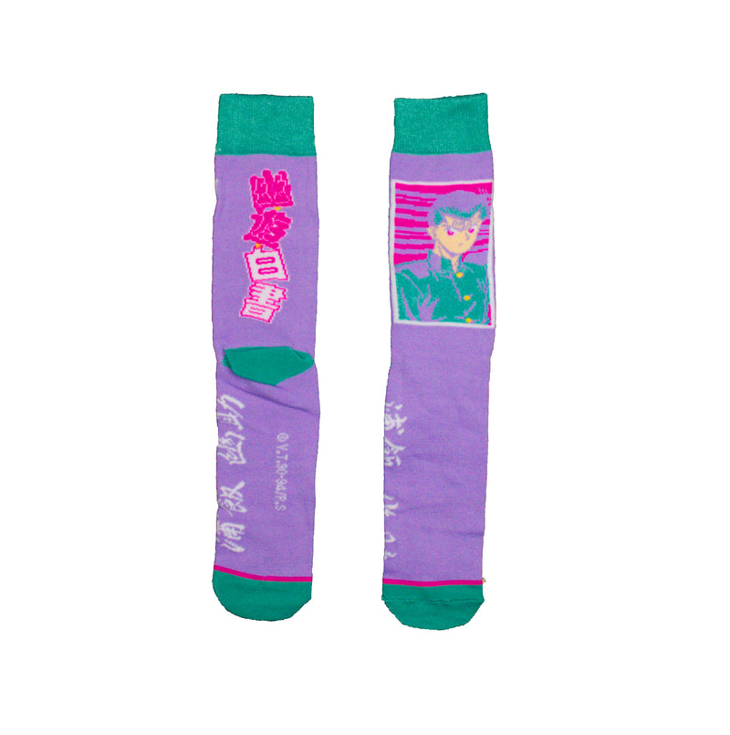 Yu Yu Hakusho Yasuke Urameshi Character pose Men's crew sock