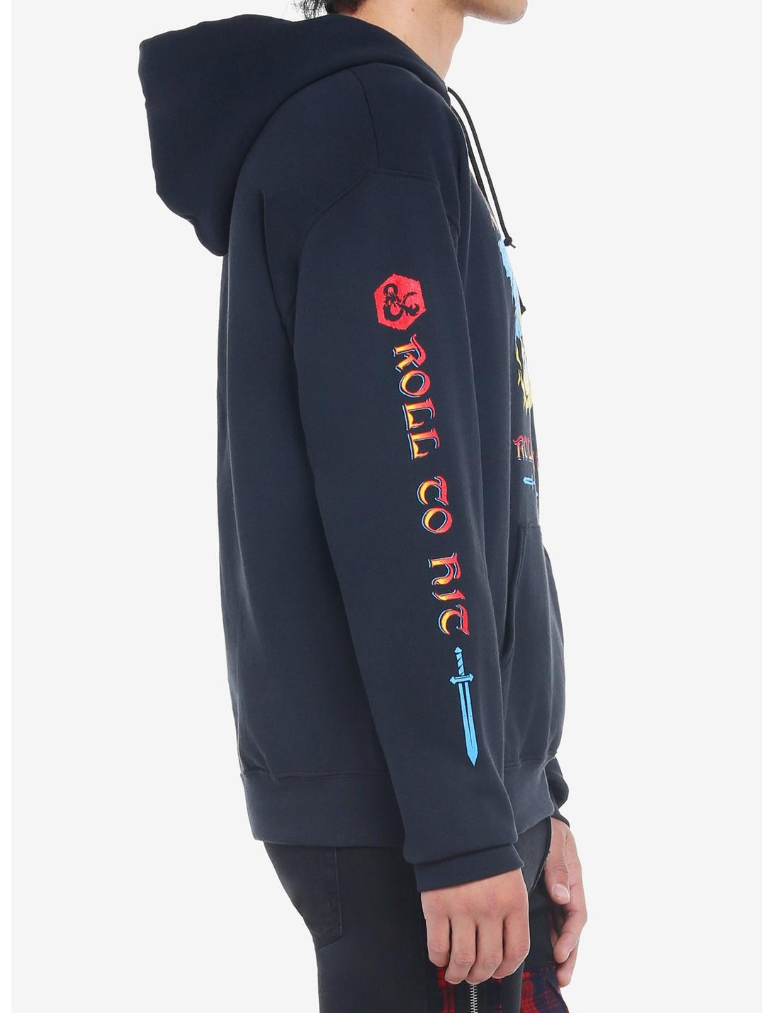 Black Dungeons and Dragons D&D Table Top Gaming- Roll To Hit Hoodie