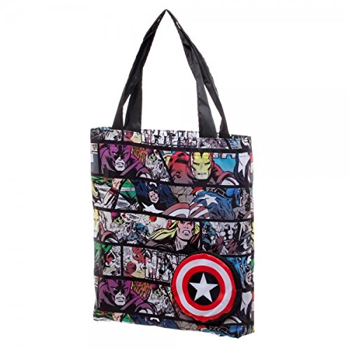 Marvel Comics Captain America Packable Tote Bag