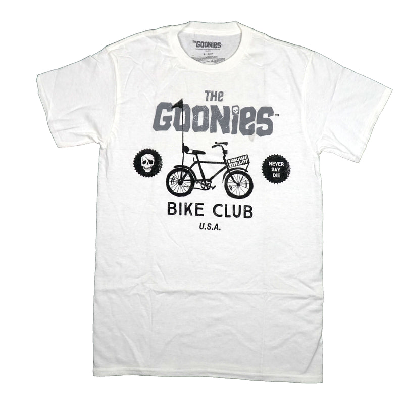 The Goonies Mens T-Shirt - Bike Club Black Print Bike and Skull