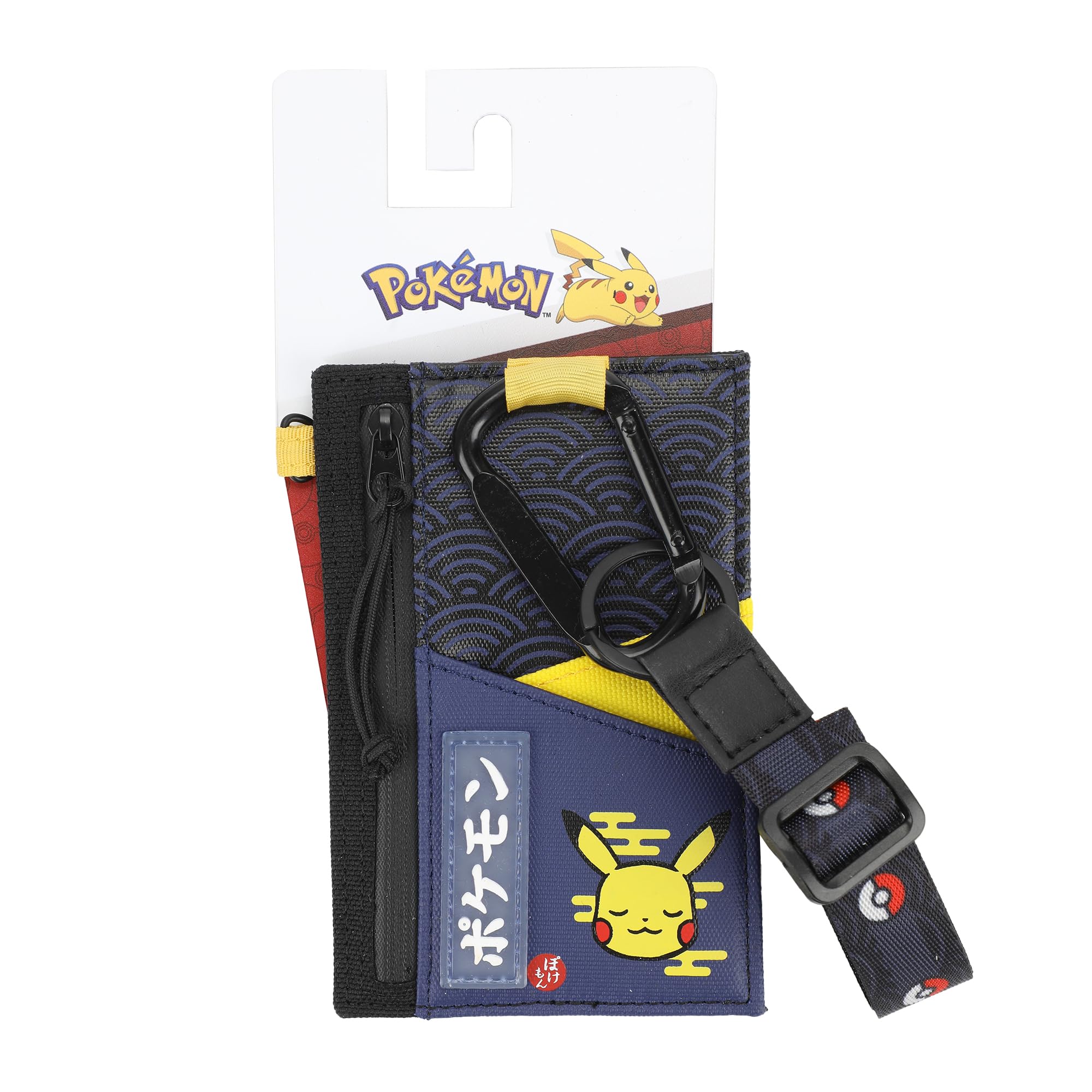 Bioworld Pokemon Commuter Wallet with Carabiner and Lanyard