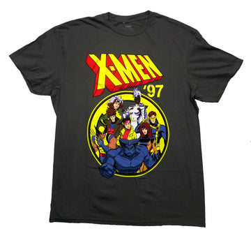 X-Men '97 Mens T-Shirt - Cast In Sunny Circle Under Name