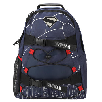 Superman Web Logo 17.5" Blue Backpack