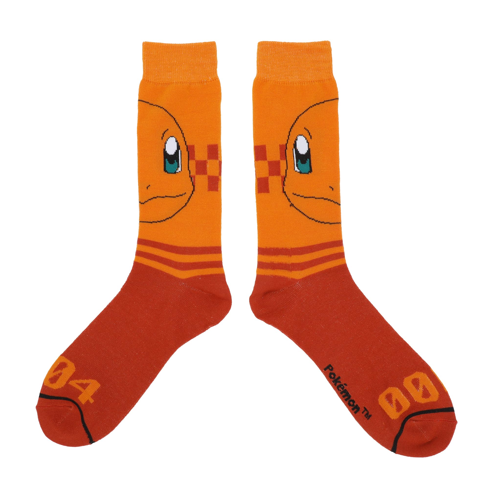 Pokemon Faces With Pokedex Numbers Men's 5-Pair Casual Crew Socks - Inmyparentsbasement.com
