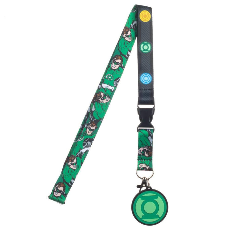 Green Lantern Lanyard w/Rubber Charm