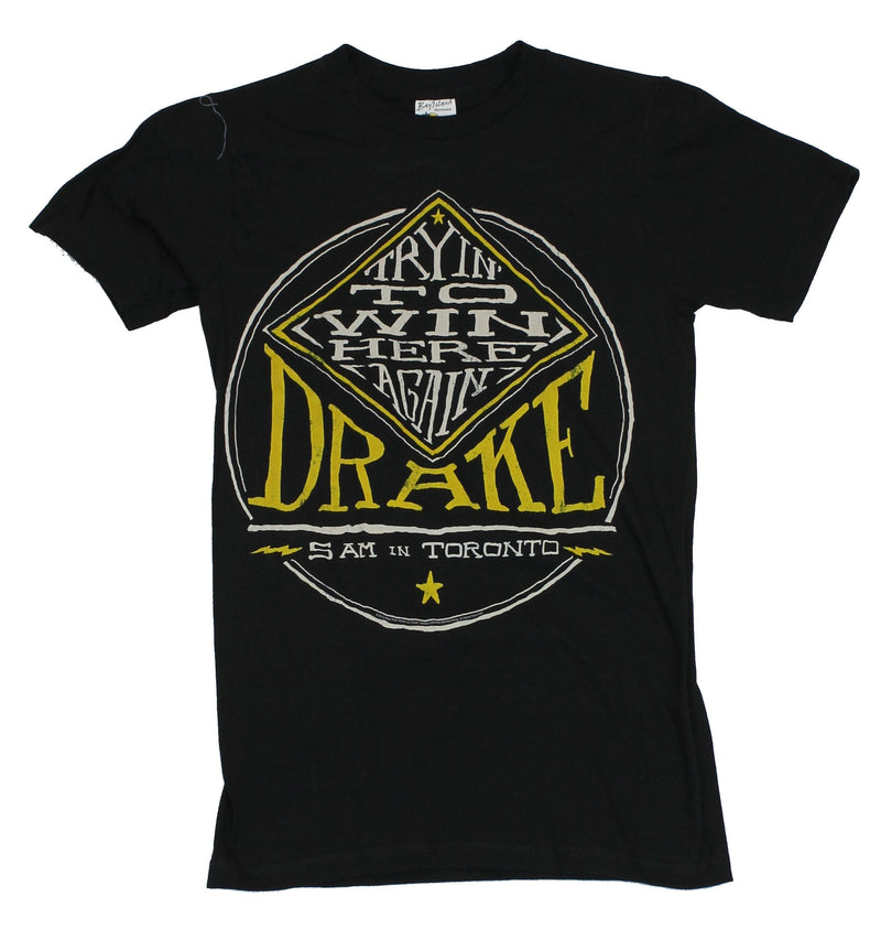 Drake Mens T-Shirt - "Trying to Win Here Again" 5 AM in Toronto Word Logo