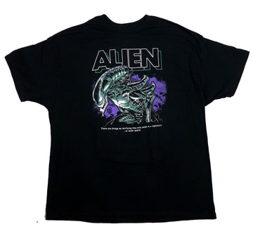 Alien  Mens T-Shirt - Purple Teal There are things so terrifying...