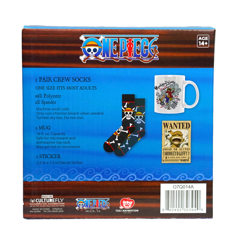 One Piece Socks in a Mug Set Monkey D Luffy