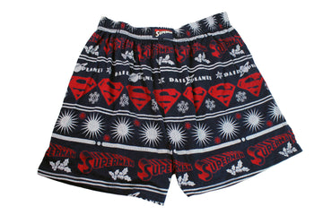 DC Superman Holiday Fair Isle Boxer Shorts - Small
