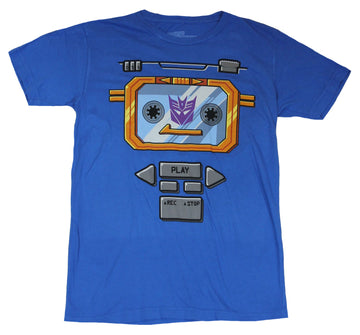 Transformers Mens T-Shirt -  Soundwave Costume Front With Decepticon Logo