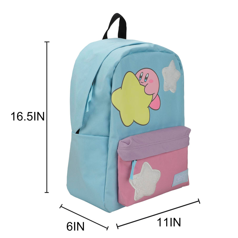 Bioworld Kirby Stars 17" Pink & Blue adult Backpack