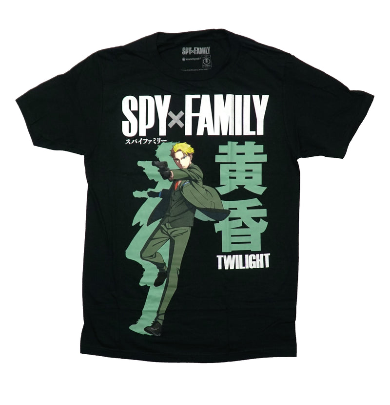Spy Family Mens T-Shirt - Agent Twilight Gun Pose by Kanji - Inmyparentsbasement.com