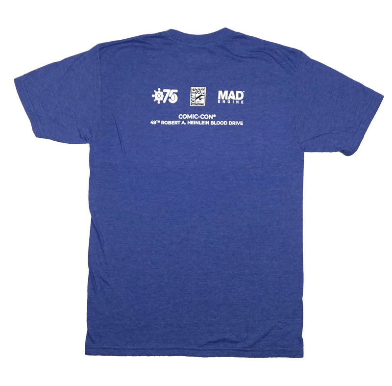 Fantastic Four Mens T-Shirt - Marvel Black  Logo Anniv 49th Blood Drive