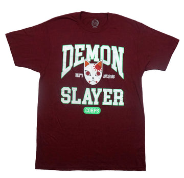 Demon Slayer Corps Mens T-Shirt - Tanjiro Mask At Center