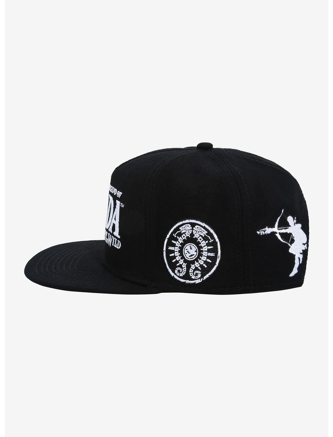 The Legend Of Zelda: Breath Of The Wild Black & White Snapback Hat