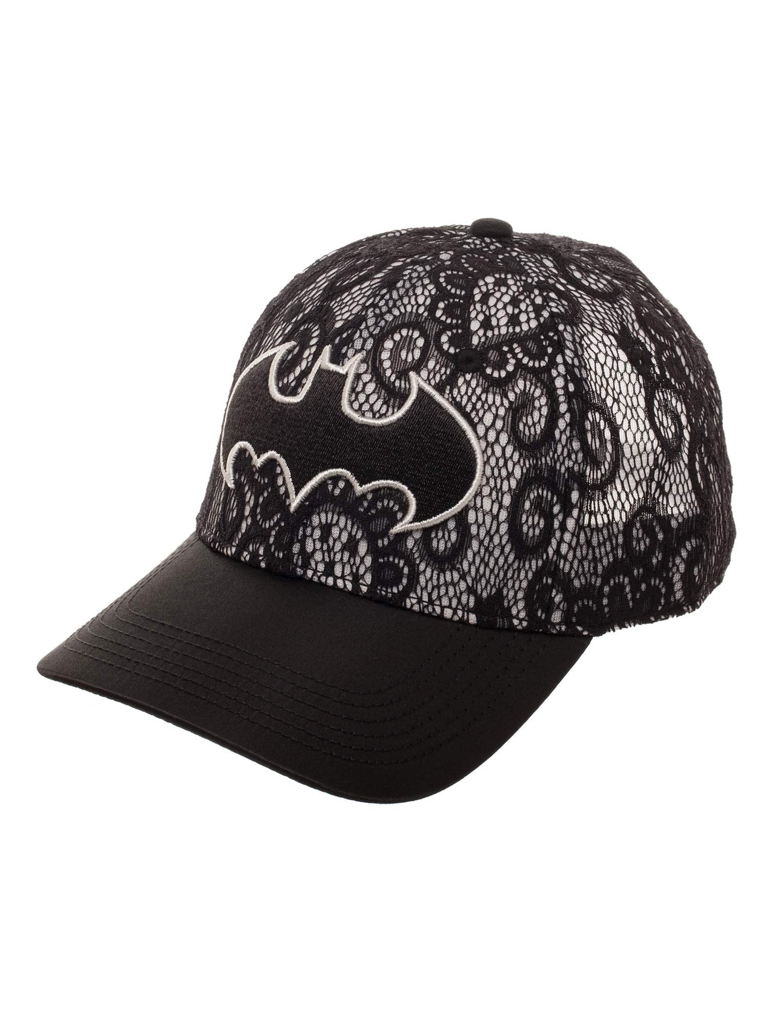 DC Comics Batman Women's Lace Baseball Hat with Curved Bill