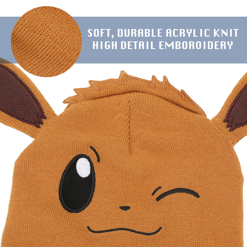 Pokémon Eevee Brown Laplander knit cap