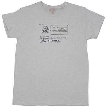 Math Girls Juniors T-Shirt  - Explain Why Tracy is Wrong
