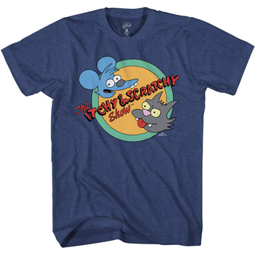 The Simpsons Itchy and Scratchy Show Logo T-Shirt for Adults