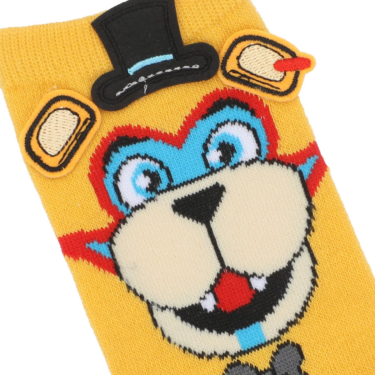 Bioworld Five Nights At Freddy's Freddy Fazbear 2-Pair Multi-color Cartoon Themed Casual Unisex-Kids Crew Socks Size 7-9