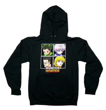 Hunter X Hunter Group Panel Hoodie Ft. Gon, Killua, Kurapika and Leorio