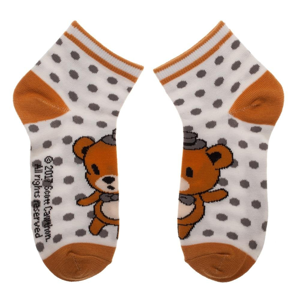 FNAF Five Nights At Freddy's 4 Pairs Youth Ankle Socks