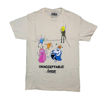 Adventure Time Mens T-Shirt - Cast Dance Party over Unacceptable!