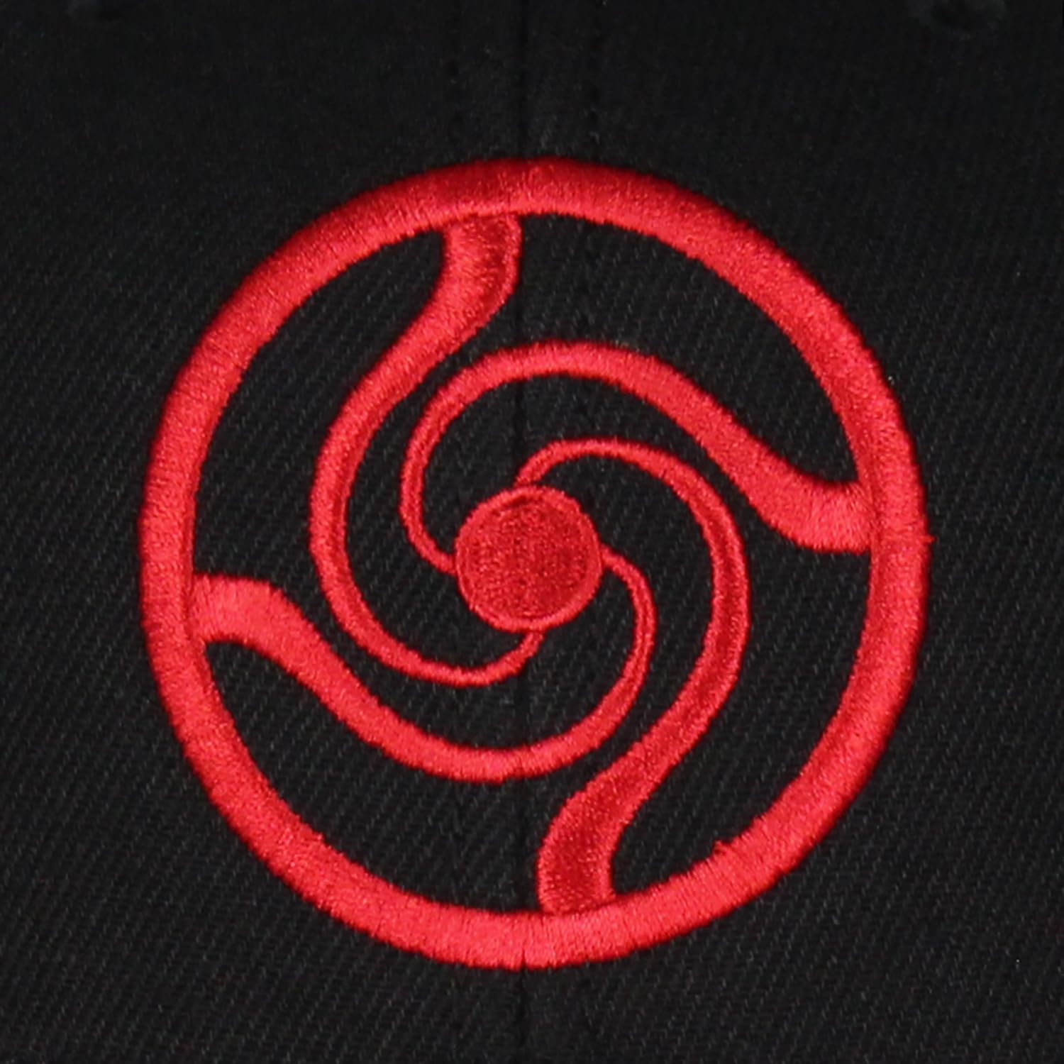 Bioworld Jujutsu Kaisen High School Logo Embroidered Design Adult OSFM Precurved Snapback Hat for Men and Women Black