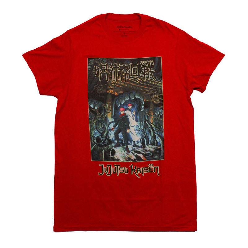 Jujutsu Kaisen Mens T-Shirt - Duo Key Art Image in Bad Place - Inmyparentsbasement.com