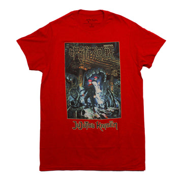 Jujutsu Kaisen Mens T-Shirt - Duo Key Art Image in Bad Place