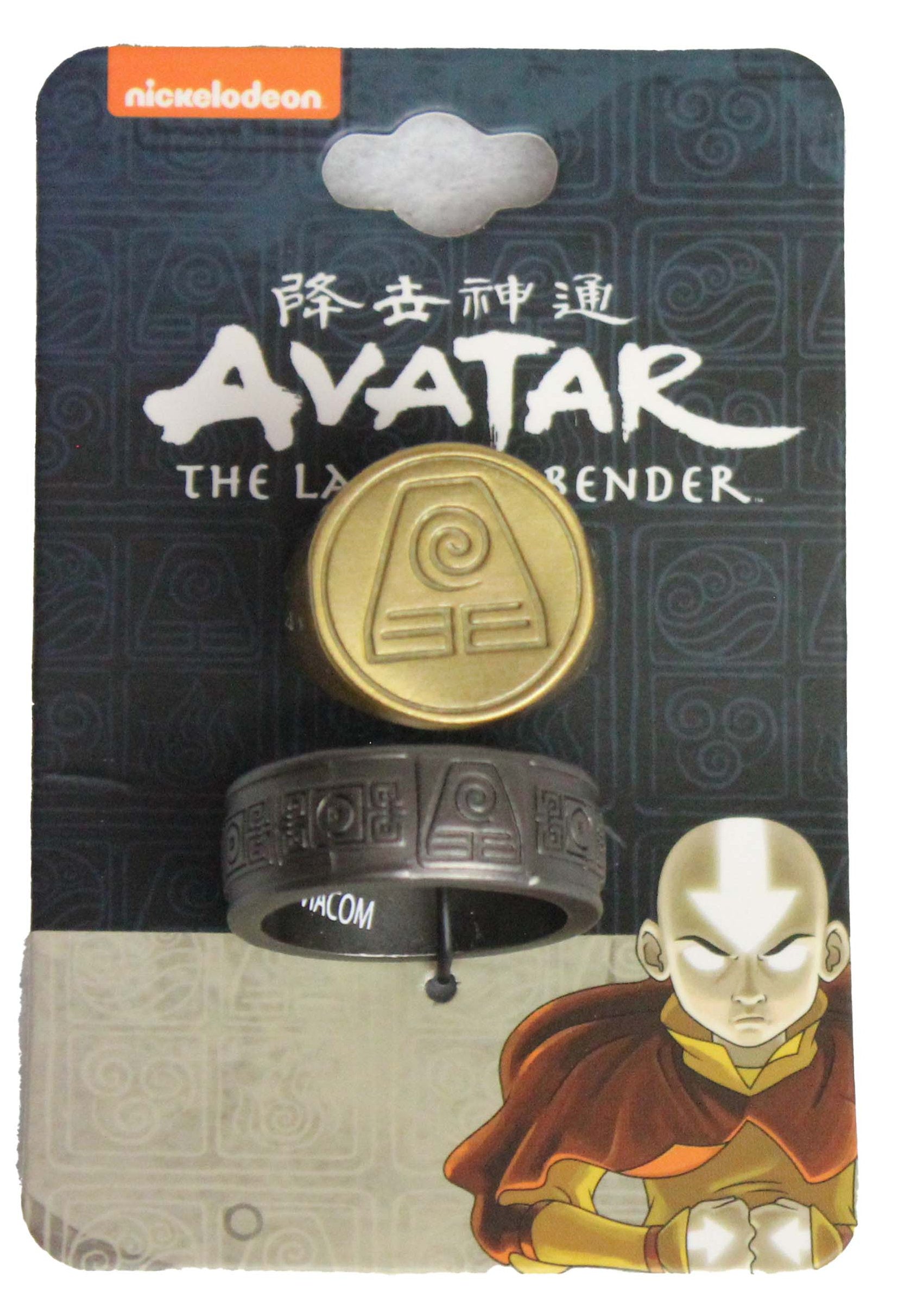 Avatar Razor Rings Avatar the Last Airbender 2 Zinc Earth Kingdom Ring Set Sizes 7 And 8