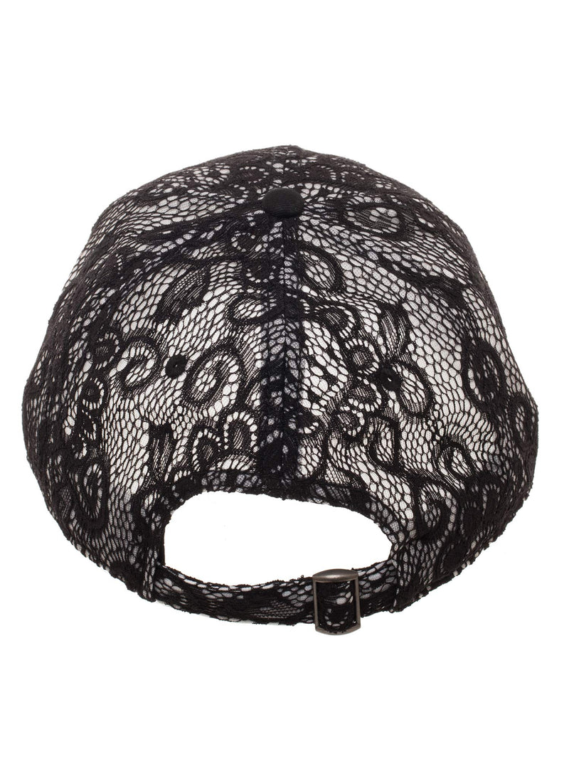 DC Comics Batman Women's Lace Baseball Hat with Curved Bill