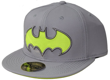 Batman Neon Logo Slouch Flat Bill Baseball Cap