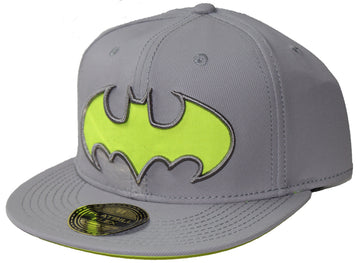 Batman Neon Logo Slouch Flat Bill Baseball Cap
