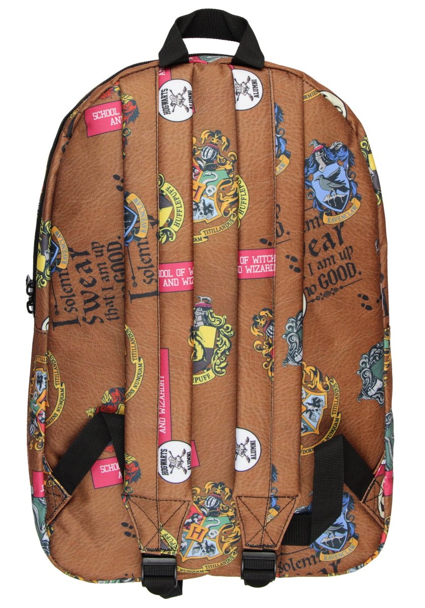 Harry Potter Hogwarts Patch Allover Print Backpack