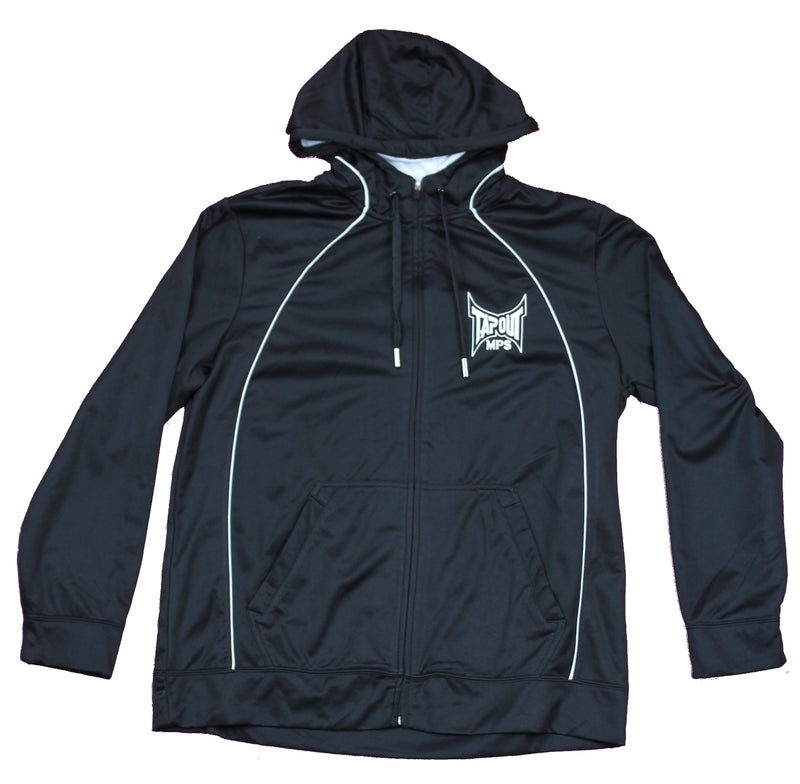 Tapout Mens Zip Up Training Hoodie - Simple Lapel Logo Image