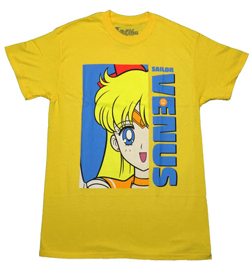 Sailor Moon Mens T-Shirt - Half Profile Picture of Sailor Venus