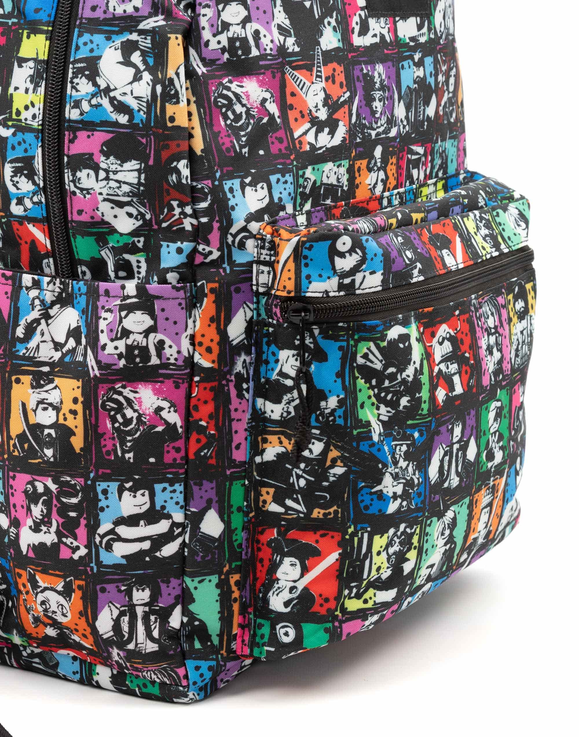 Roblox Backpack Video Game Characters Black Rucksack 17.3”