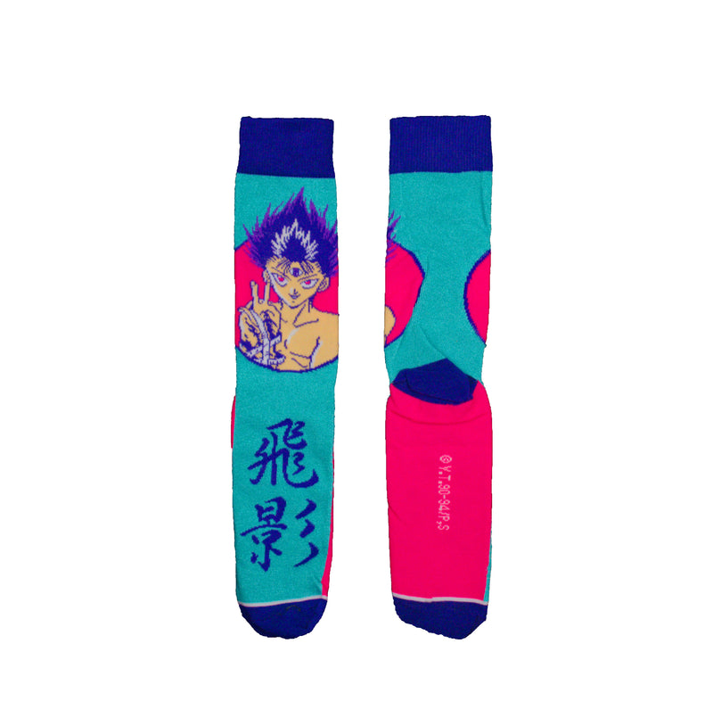 Yu Yu Hakusho Hiei Character pose Men's crew sock