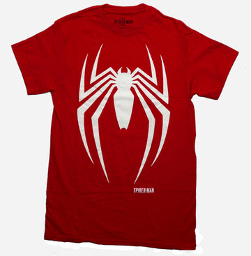 Spider-man  Mens T-Shirt - Long White Spider-Man Costume Front