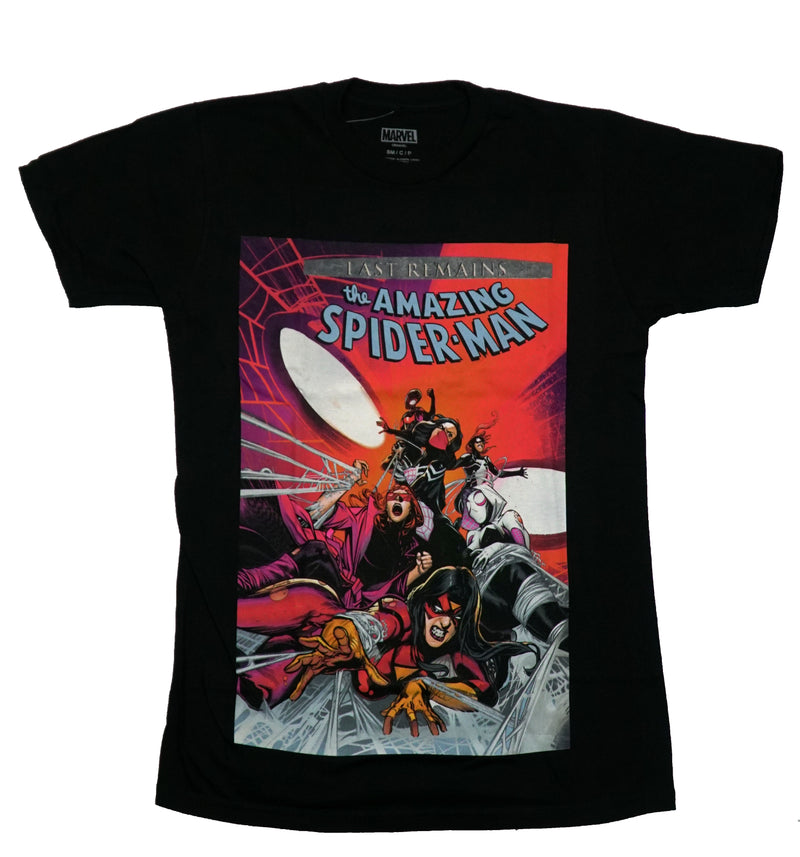 Spider-Man Mens T-Shirt - Women Spiderheroes Face Background
