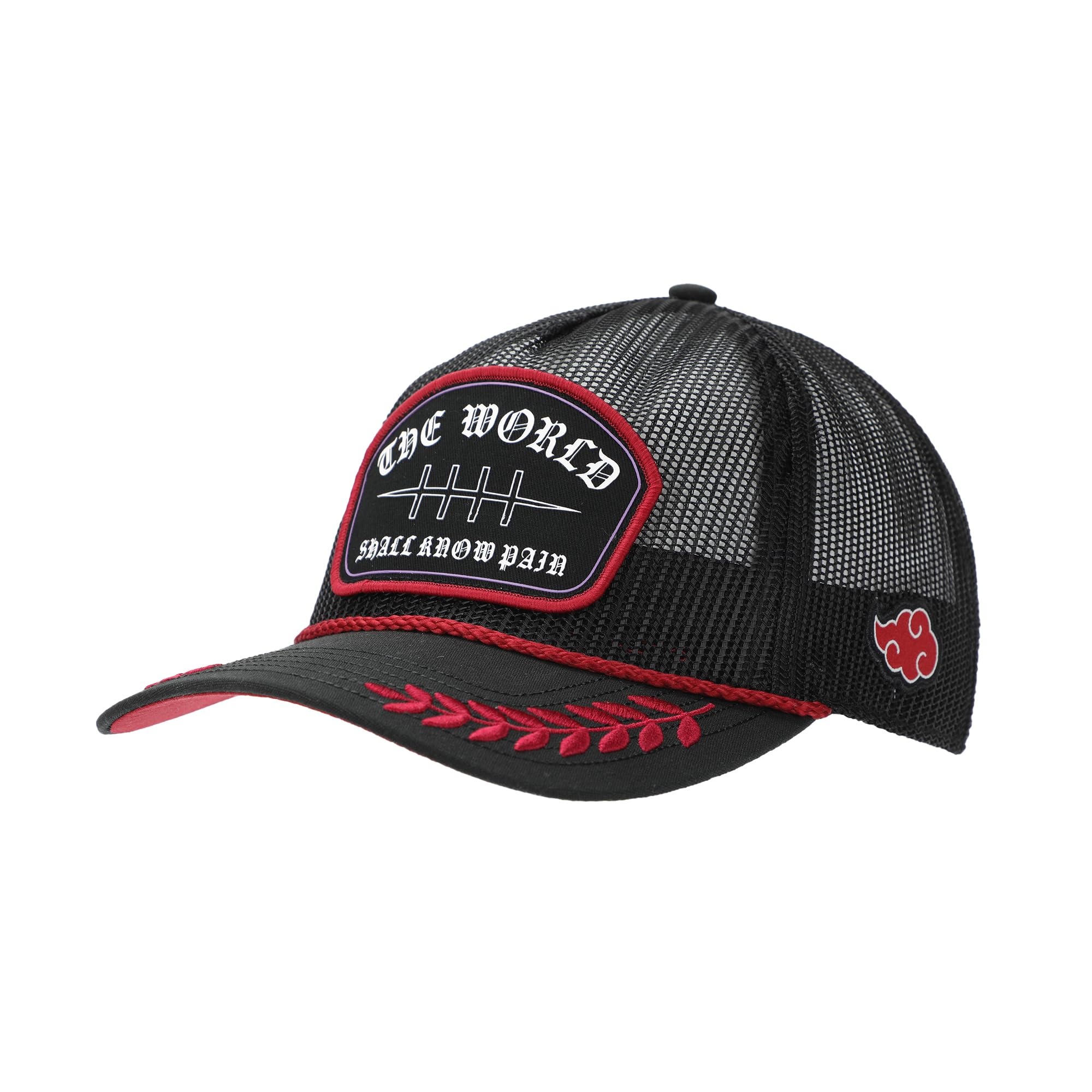 Naruto The World Adult Black Retro Full Mesh Cap