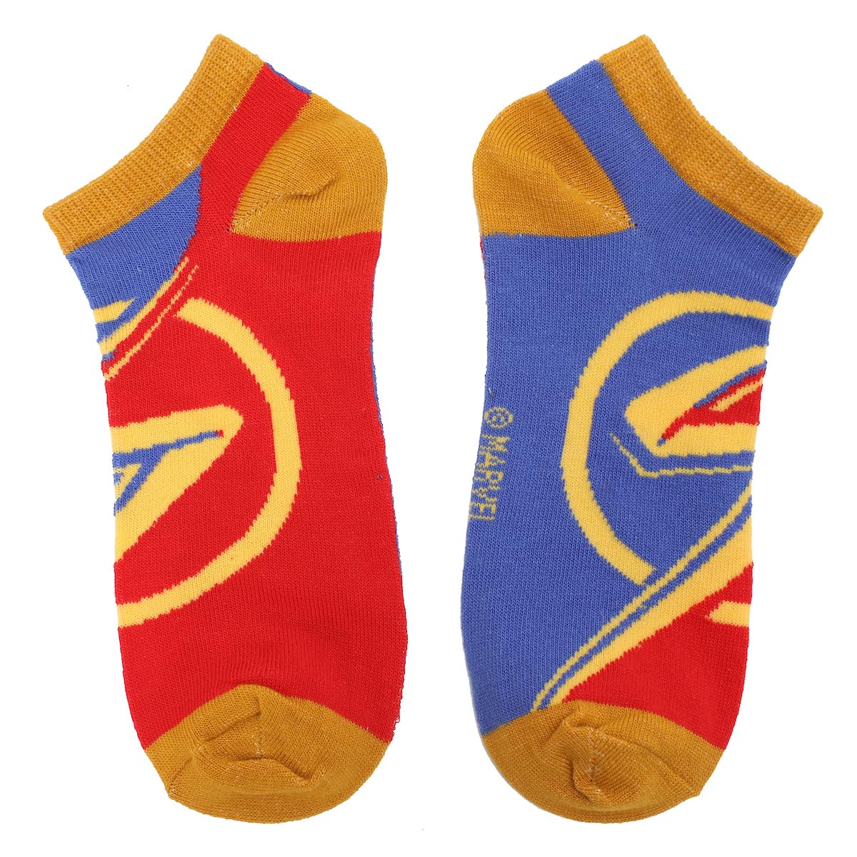 Bioworld Adult The Marvels Movie Ankle Socks 5-Pack - Superhero Style for Your Feet